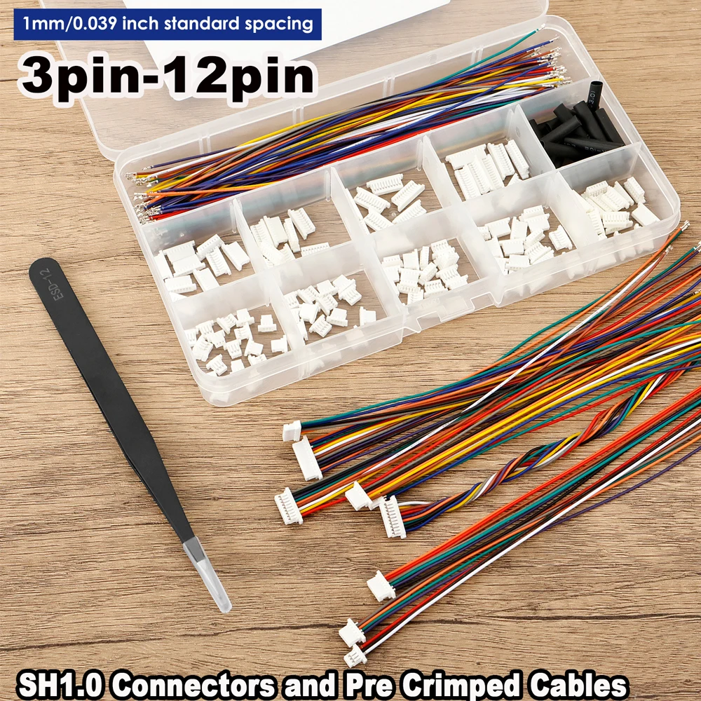 SH1.0mm Connector Kit with 150 - مراجعة Drone Kit Plug And Play وسعره