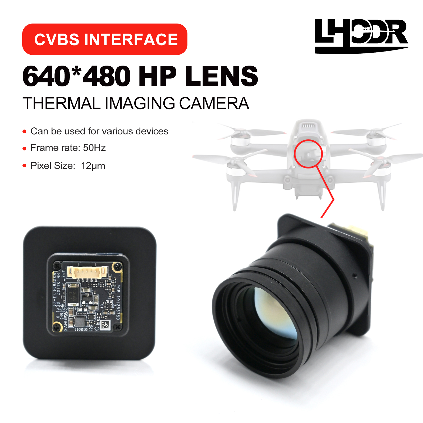 30mm 640x480 pix Drone thermal - مراجعة Drone Kit Fpv وسعره