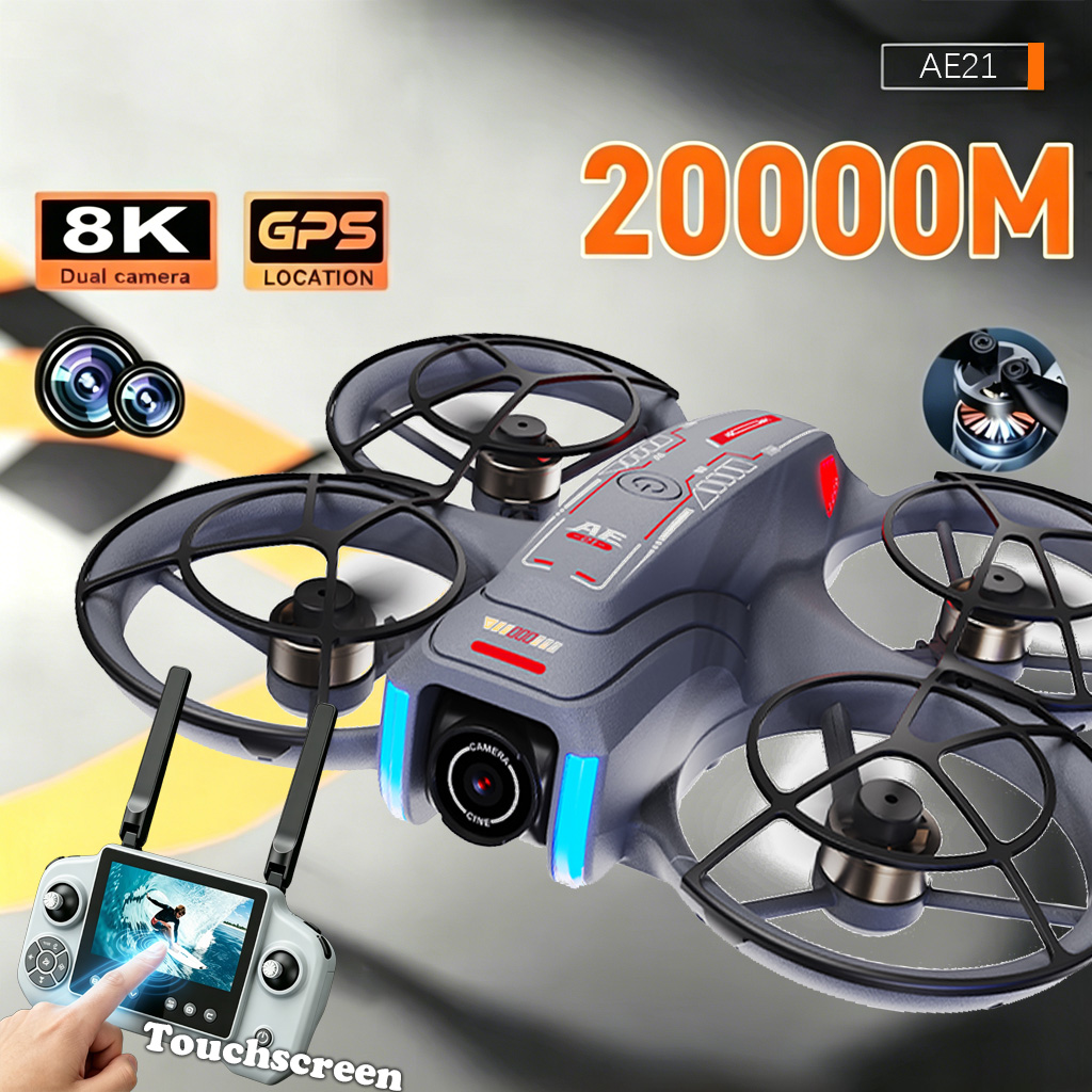 Upgrade AE21 Aerial Drone 8K H - مراجعة Drone Kit Professional وسعره