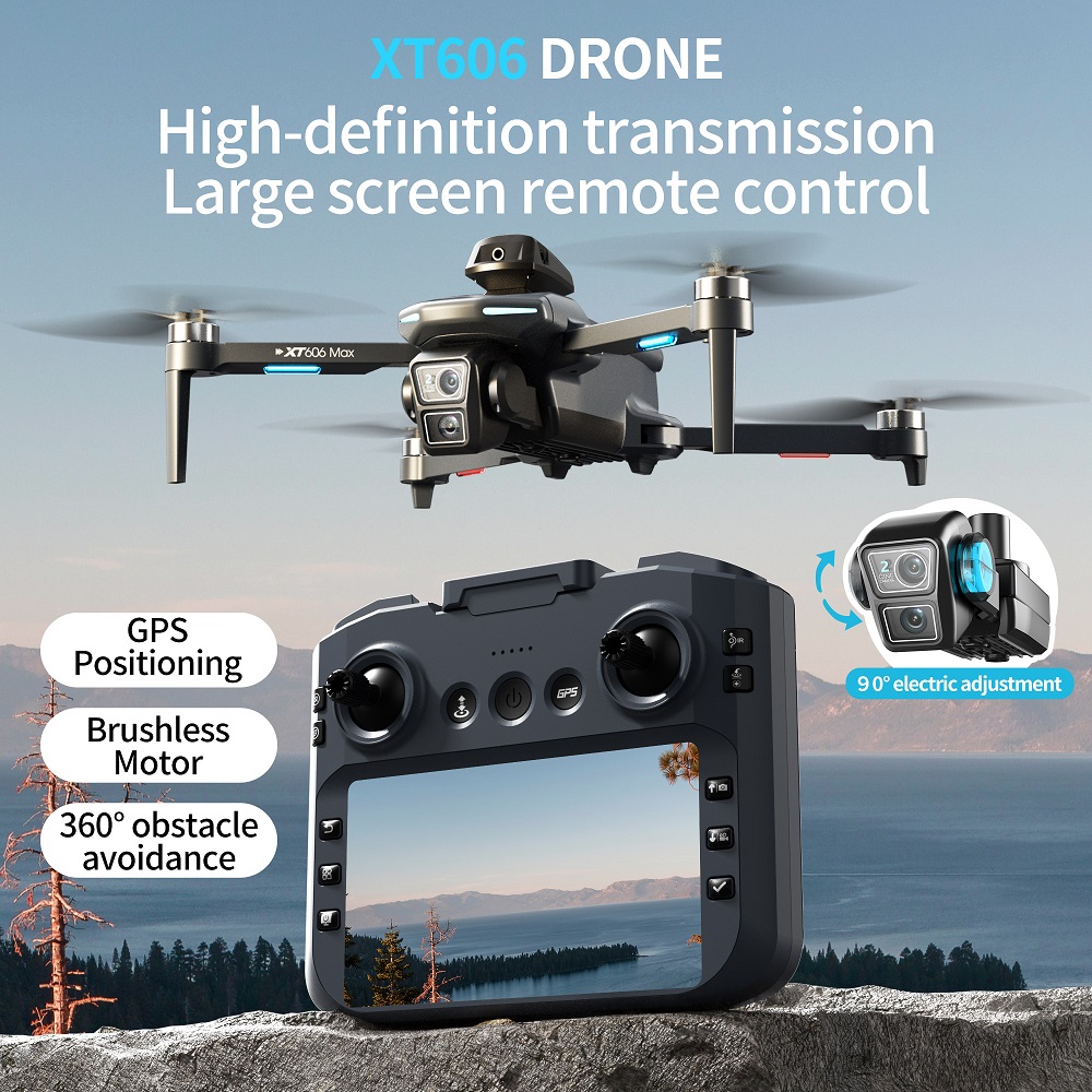 XT606 MAX 3 battery Drone 4k 8 - مراجعة Drone Kit Long Range وسعره