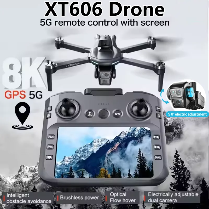 XT606 Foldable Drone 4K Dual C - مراجعة Drone Kit Long Range وسعره