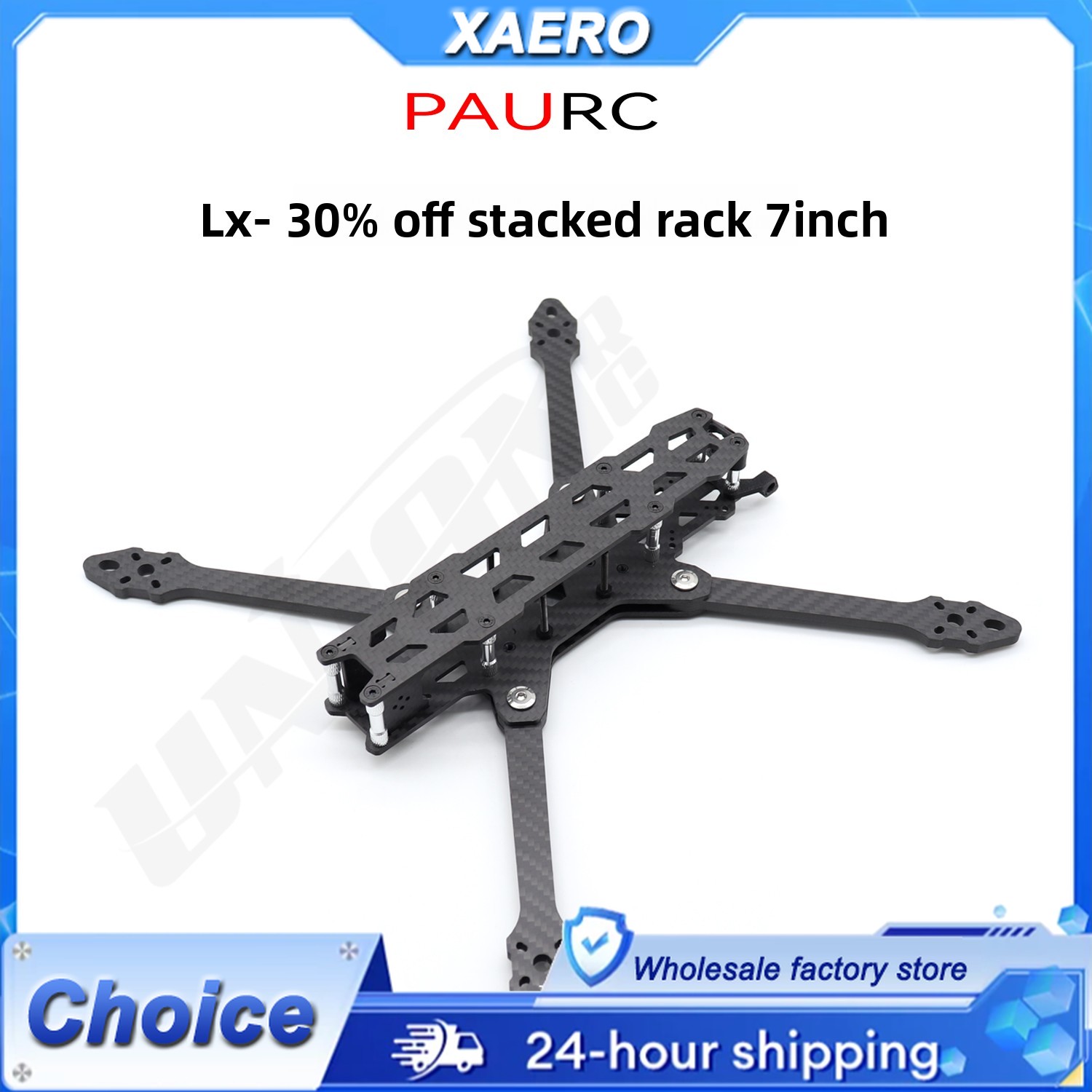 PAURC LX-7 Foldable 7 Inch FPV - مراجعة Drone Kit Octocopter وسعره