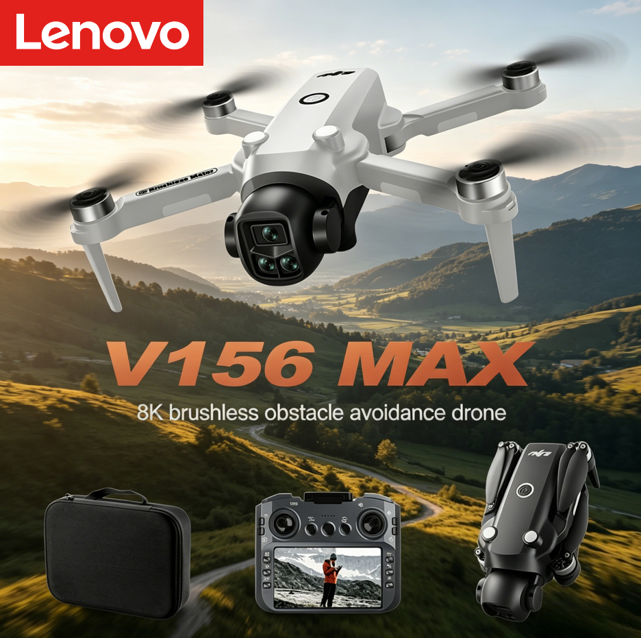 Lenovo V156 MAX 4K 8K Drone 5G - مراجعة Drone Kit Long Range وسعره
