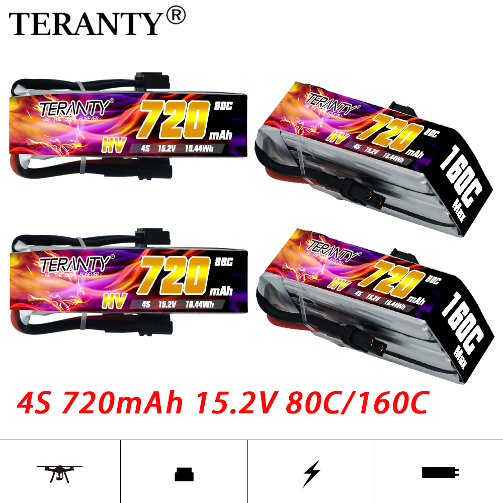 TERANTY 720mAh 4S 15.2V HV Lip - مراجعة Drone Kit Racing وسعره