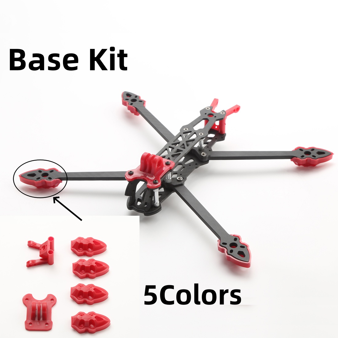 Camera Mounting/Antenna/Motor  - مراجعة Drone Kit Octocopter وسعره